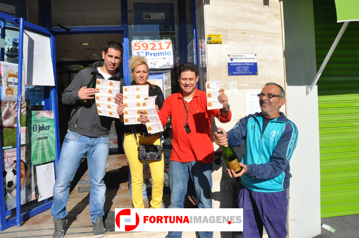 Primer premio de la Lotería Nacional, Sorteo Extraordinario por Lorca. Cae en Fortuna.